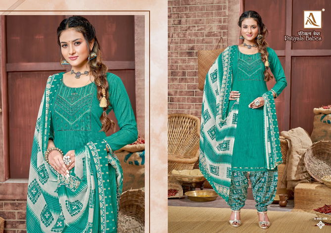 Alok Patiyala Babes Cotton Printed Ethnic Wear Latest Punjabi Dress Material Collection